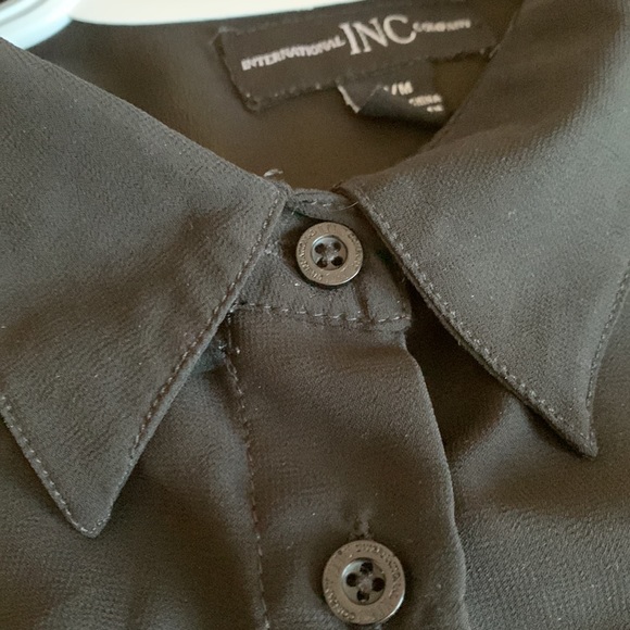 Sheer black button up shirt - Picture 5 of 8